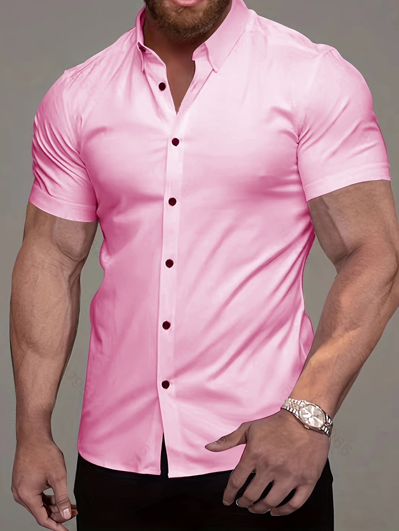 Men's Slim Shirt - Pink