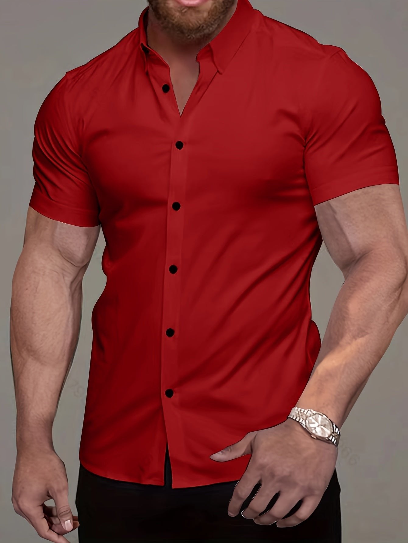 Men's Slim Shirt - Red