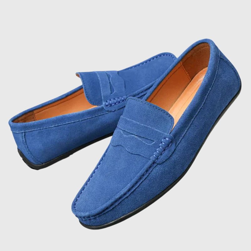 Men's Suede Penny Loafers