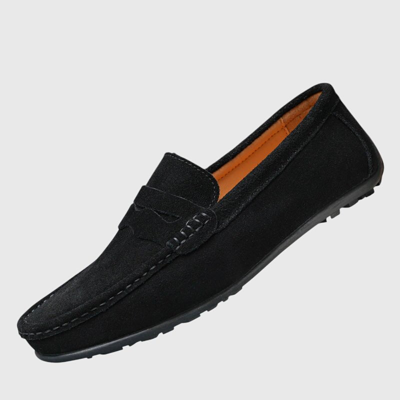 Men's Suede Penny Loafers