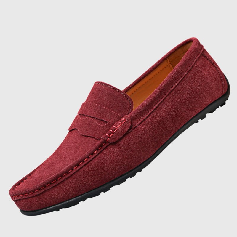 Men's Suede Penny Loafers