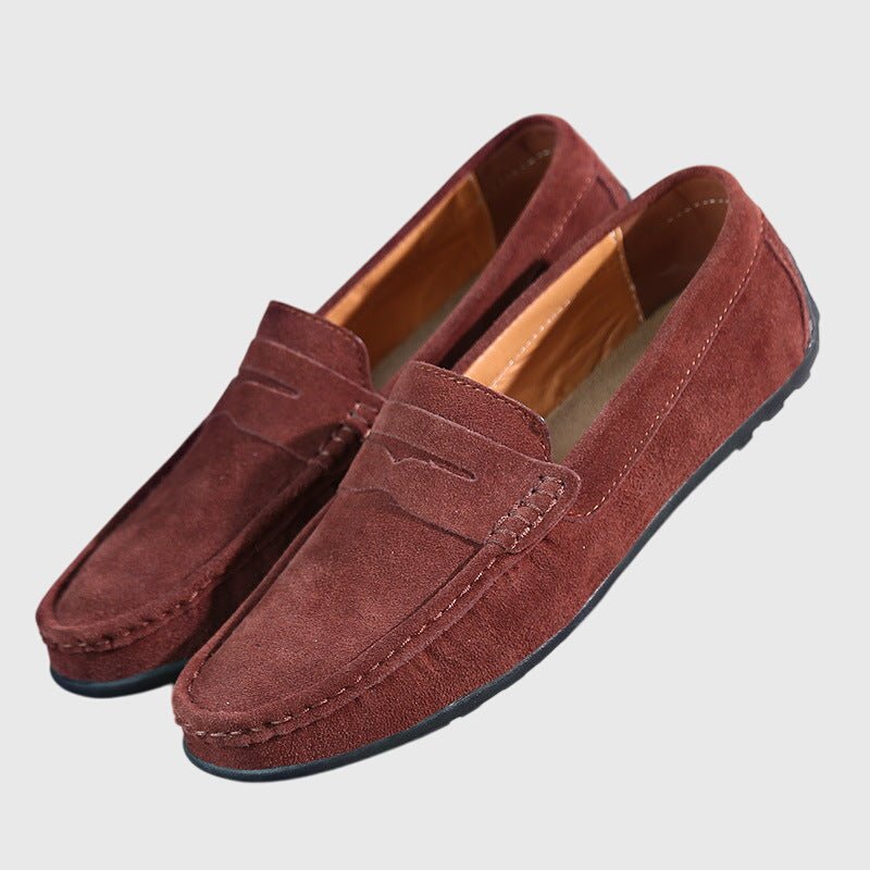 Men's Suede Penny Loafers