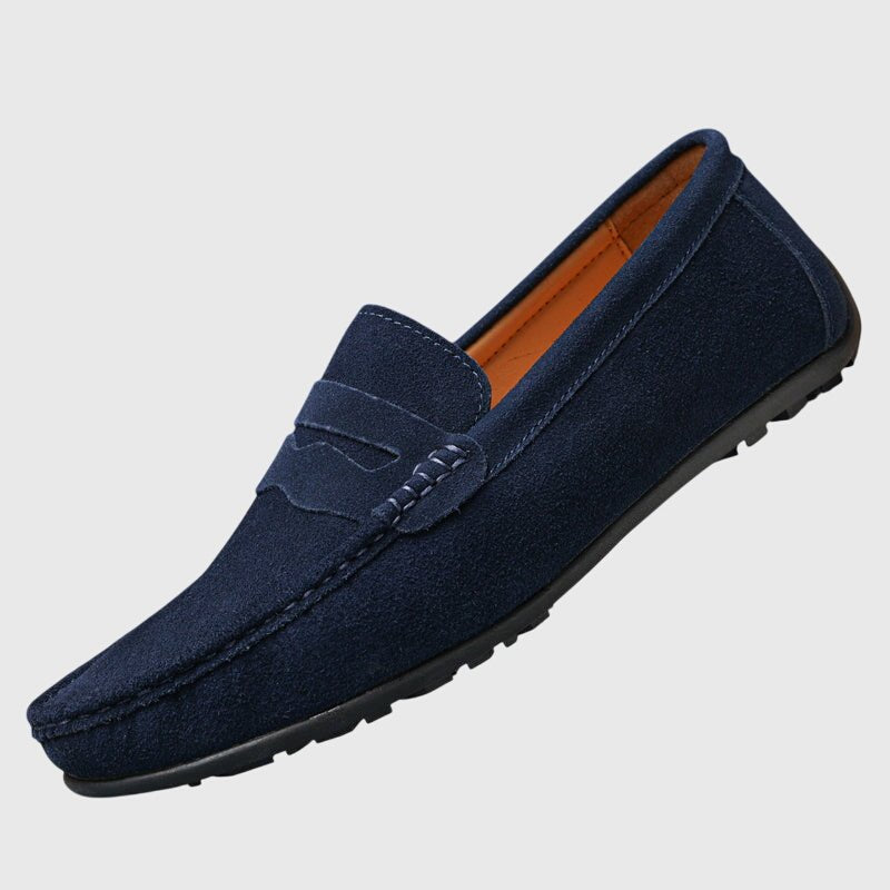 Men's Suede Penny Loafers