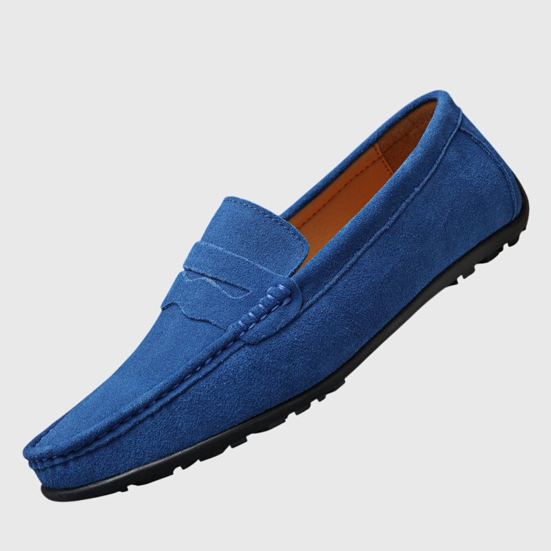 Men's Suede Penny Loafers