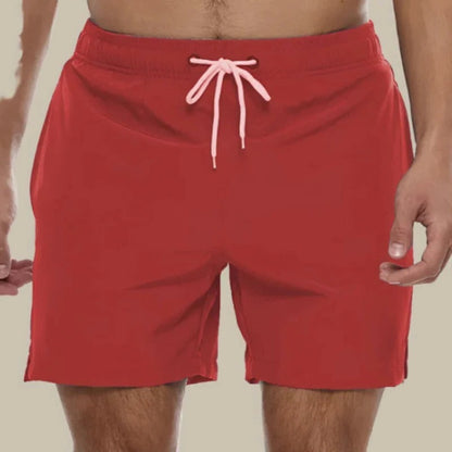 Quick Dry Swim Trunks - Red