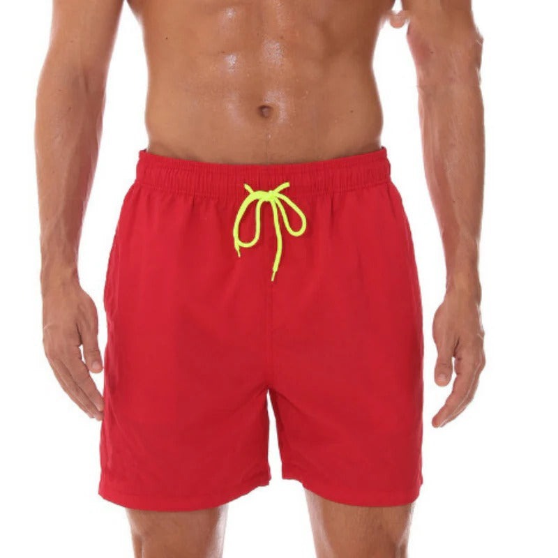 Quick Dry Swim Trunks - Red 2