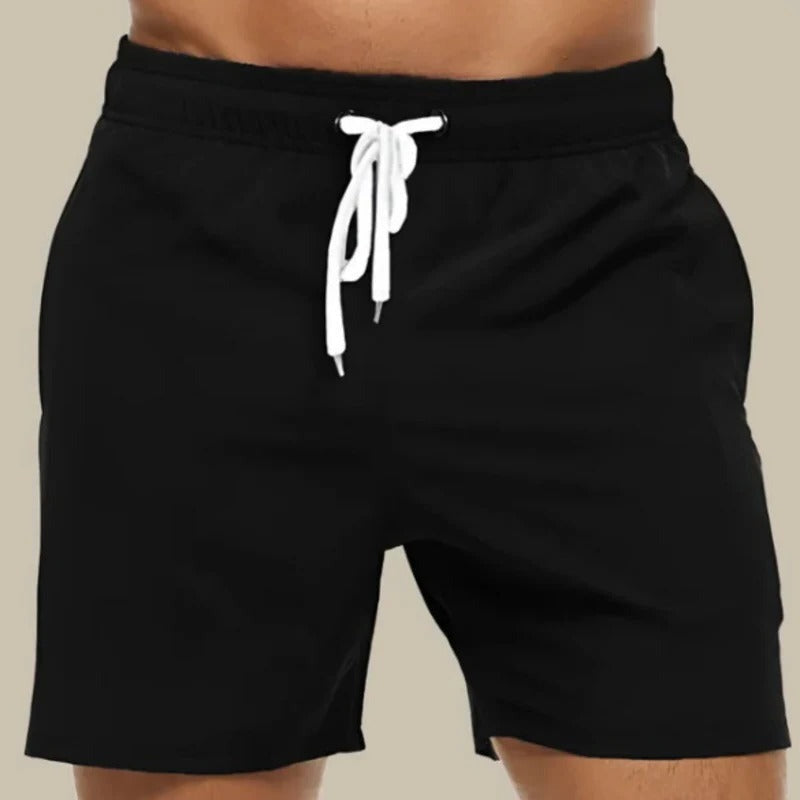 Quick Dry Swim Trunks - Black 2