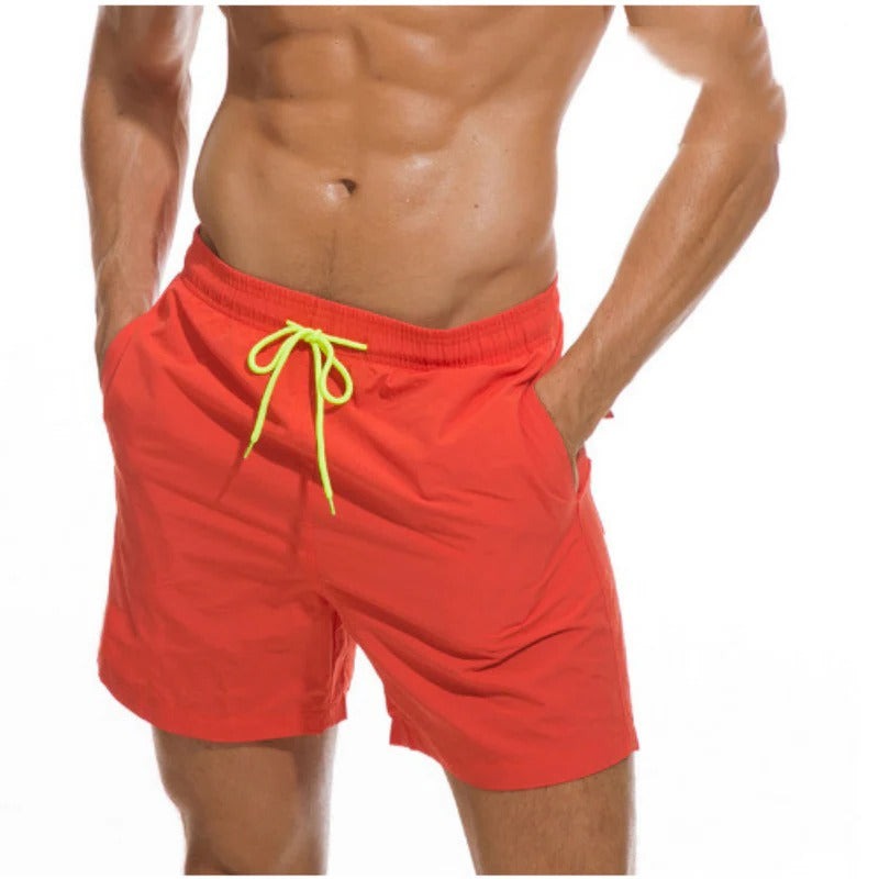 Quick Dry Swim Trunks - Orange