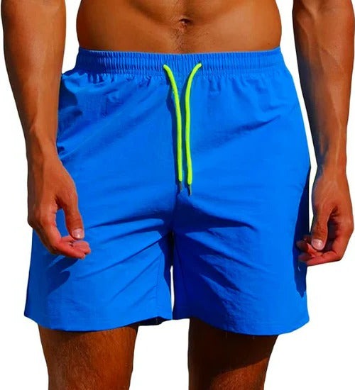 Quick Dry Swim Trunks - Light Blue 2