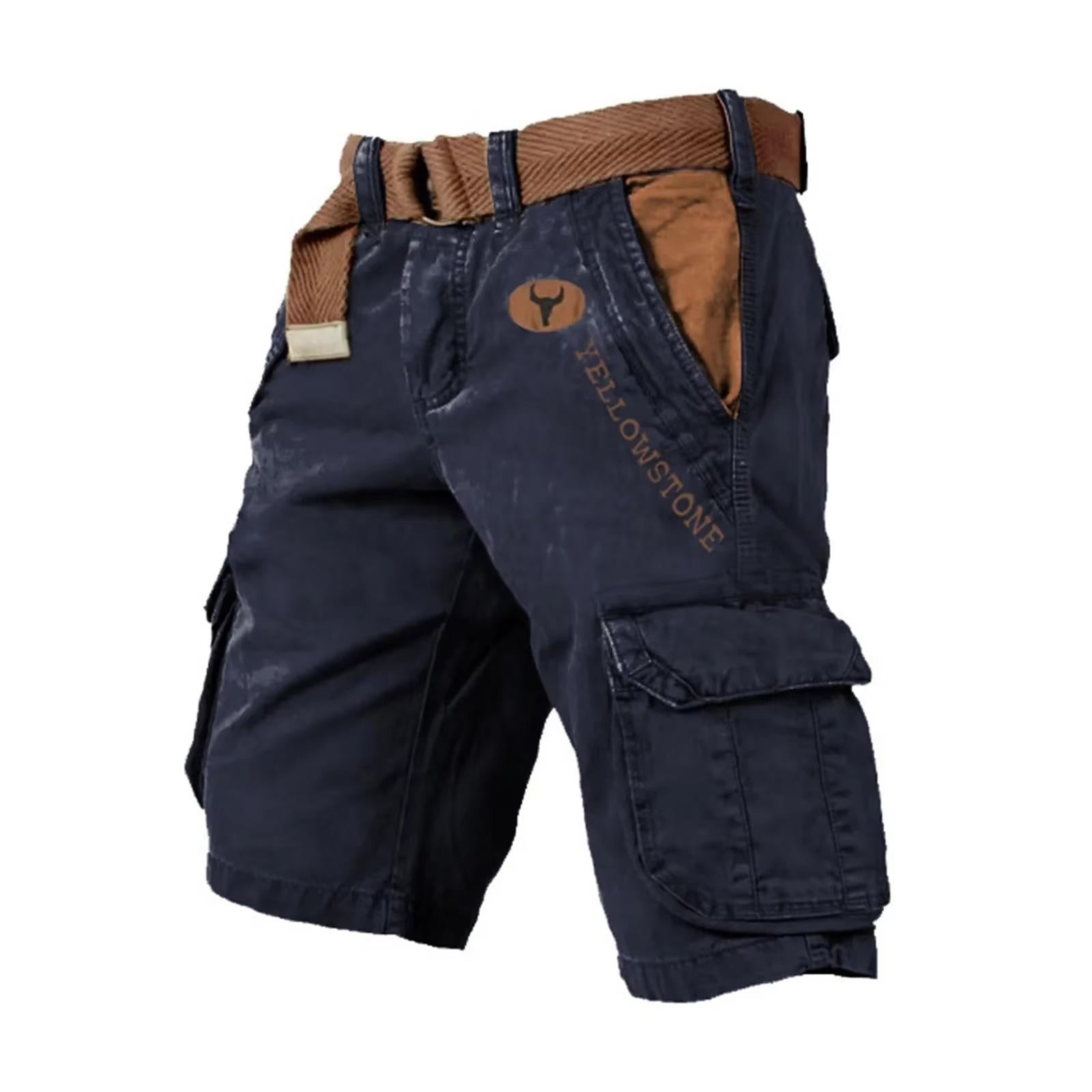 Tactical Cargo Shorts - Navy Blue
