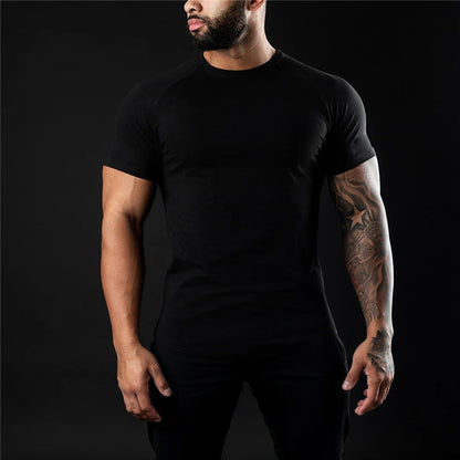 Muscle Fit Gym T Shirt - Black