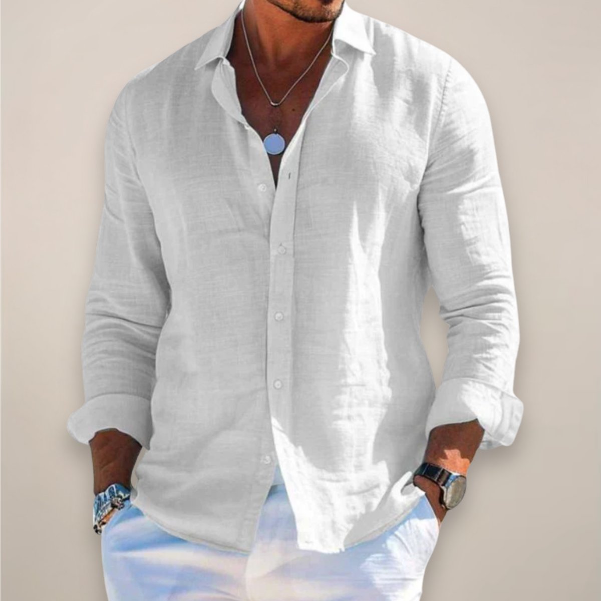 Men's Vacation Shirt - White