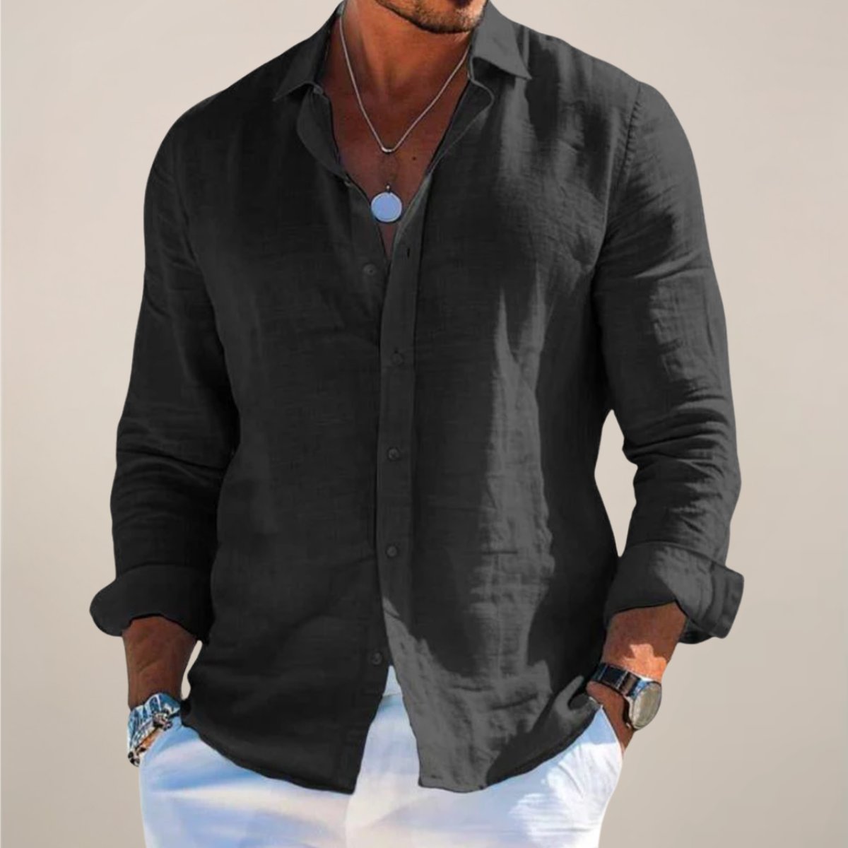 Men's Vacation Shirt - Black