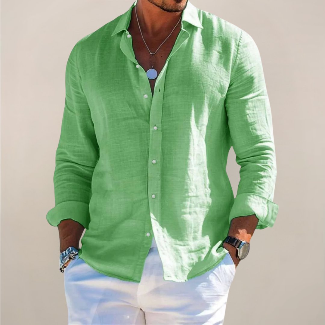 Men's Vacation Shirt - Light Green