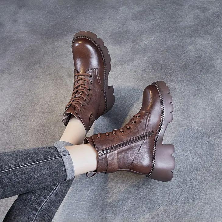 Chunky Platform Ankle Boots