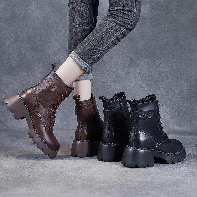 Chunky Platform Ankle Boots