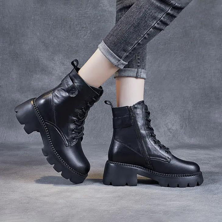 Chunky Platform Ankle Boots