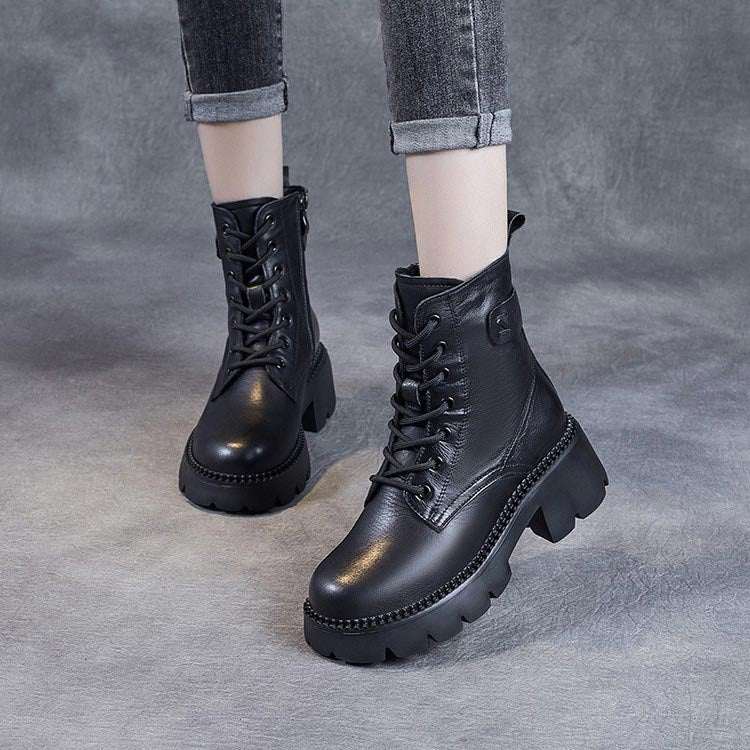 Chunky Platform Ankle Boots