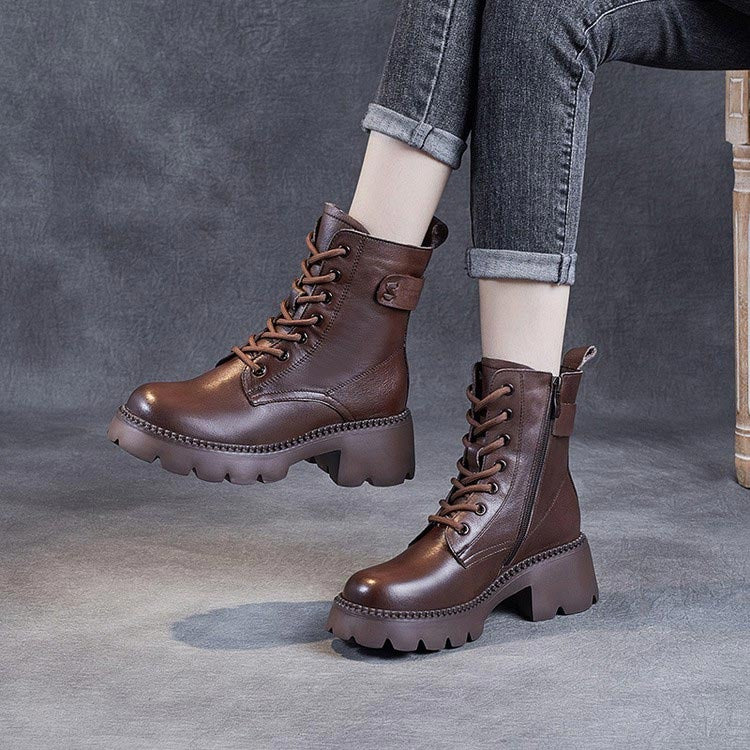 Chunky Platform Ankle Boots