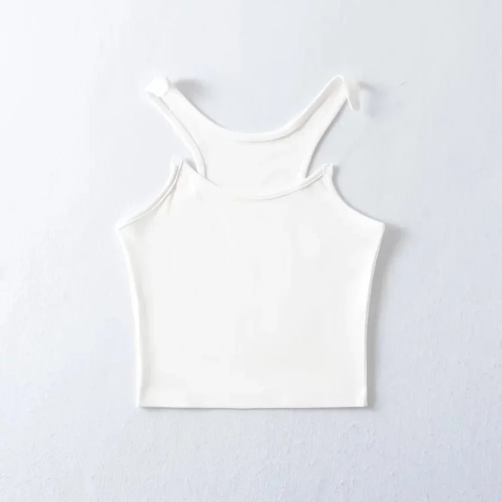 Women's Cropped Tank Top - White (out of stock)