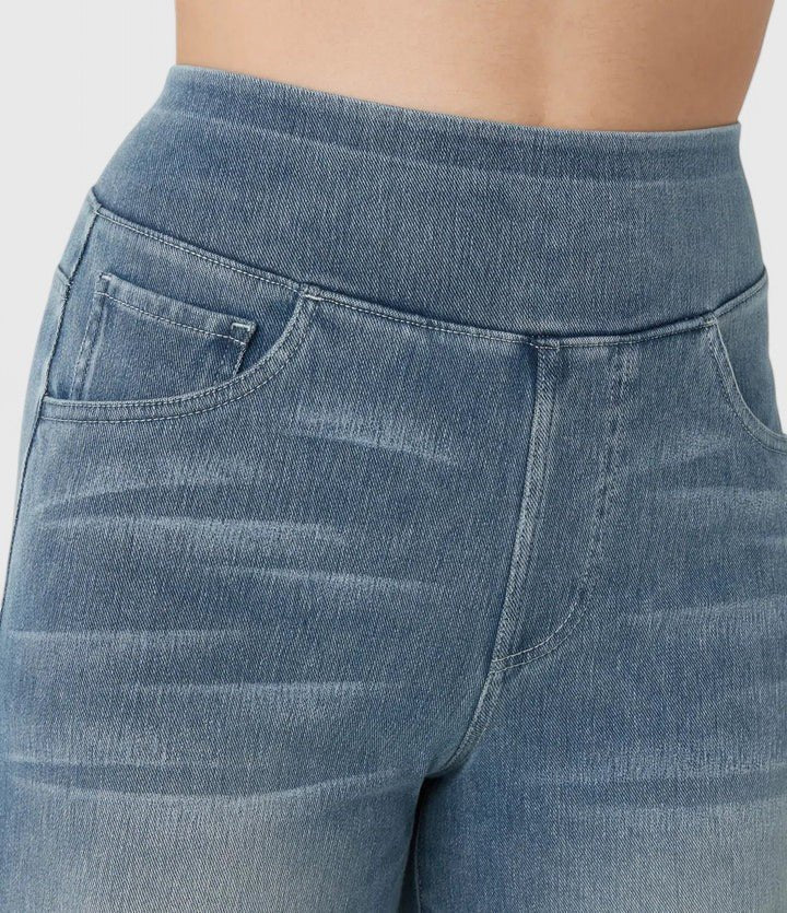 Women's High-Waisted Wide-Leg Jeans