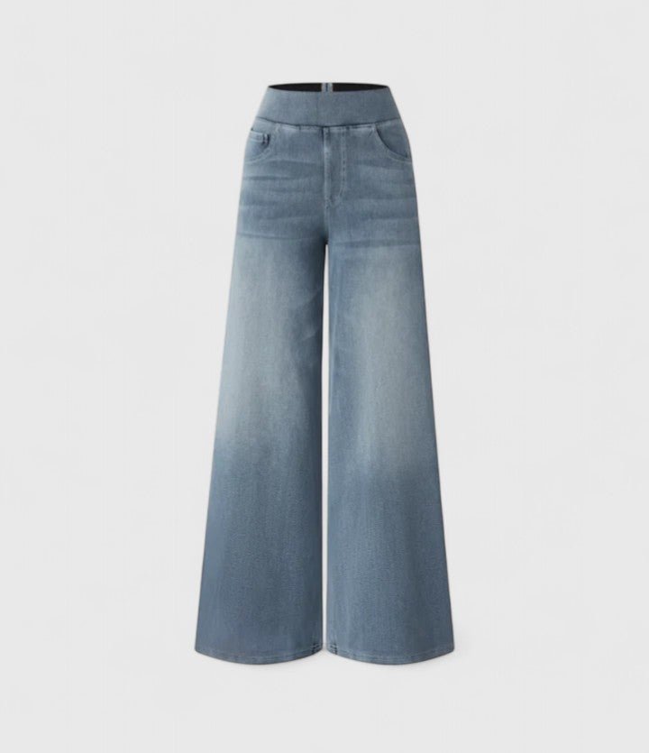 Women's High-Waisted Wide-Leg Jeans