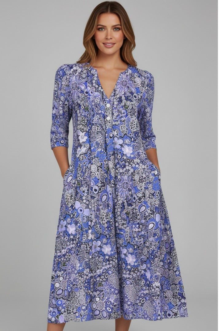 Wide Leg Lounge Two Piece Set - Blue