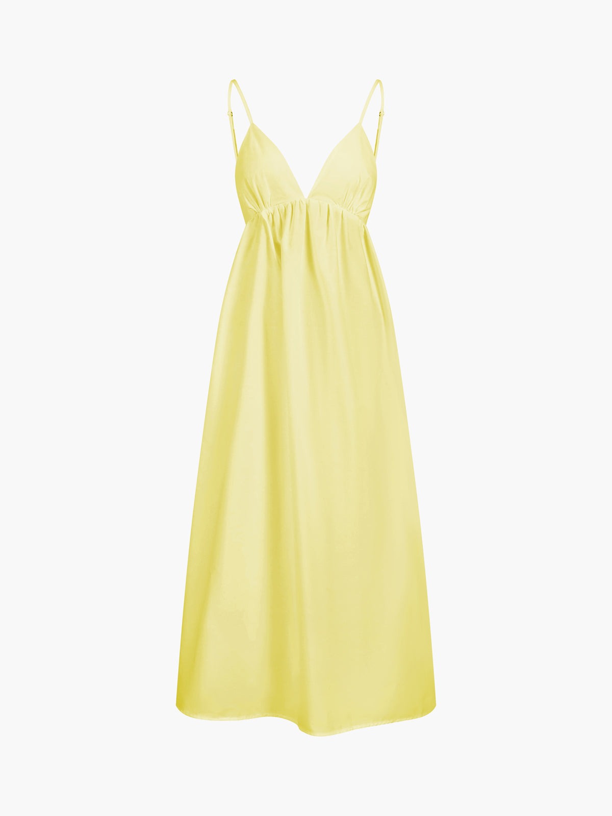 Vacation Sleeveless Maxi Dress - Yellow
