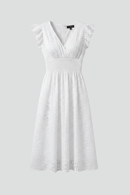 Lace A Line Midi Dress