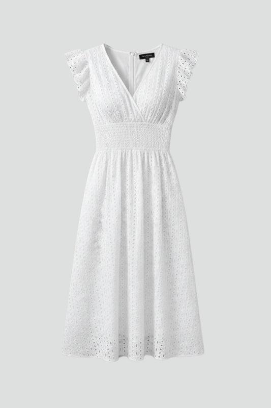 Lace A Line Midi Dress