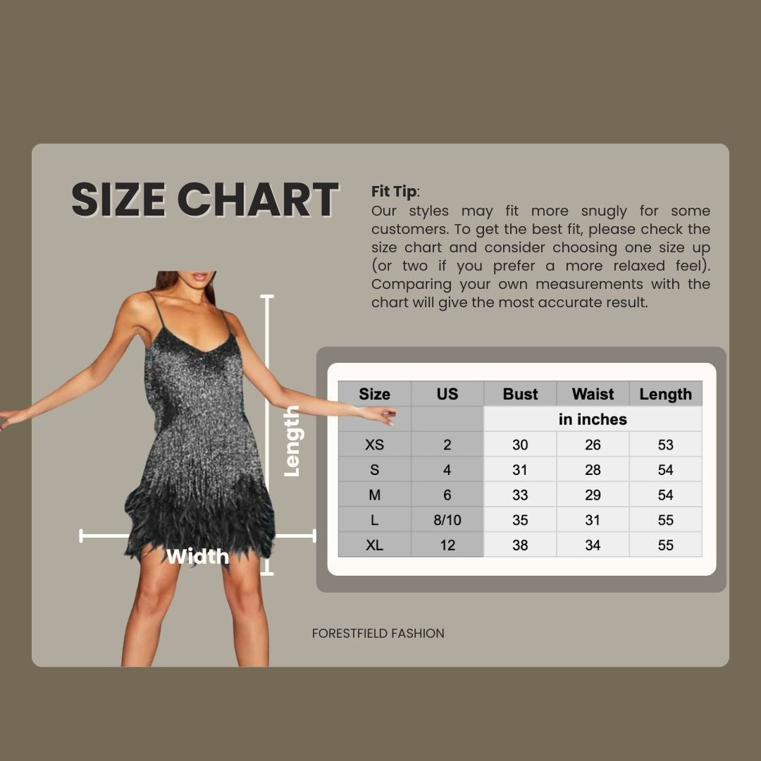 Women's Sequin Fringe Mini Dress