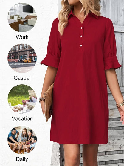 Casual Shirt Dress