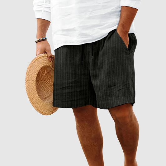 Casual Knee Length Shorts - Black