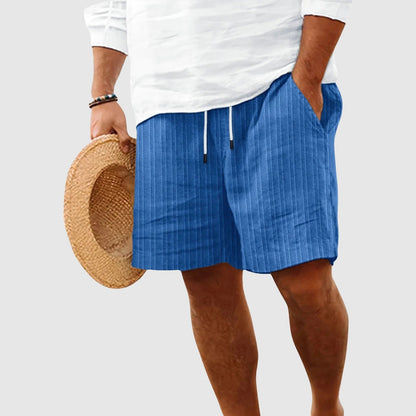 Casual Knee Length Shorts - Blue