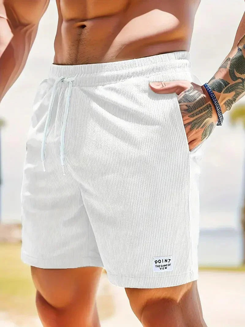 Casual Beach Lounge Shorts - White