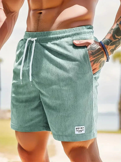 Casual Beach Lounge Shorts - Sage Green