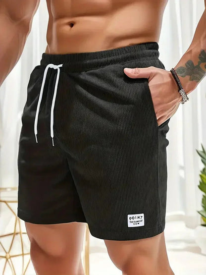 Casual Beach Lounge Shorts - Black