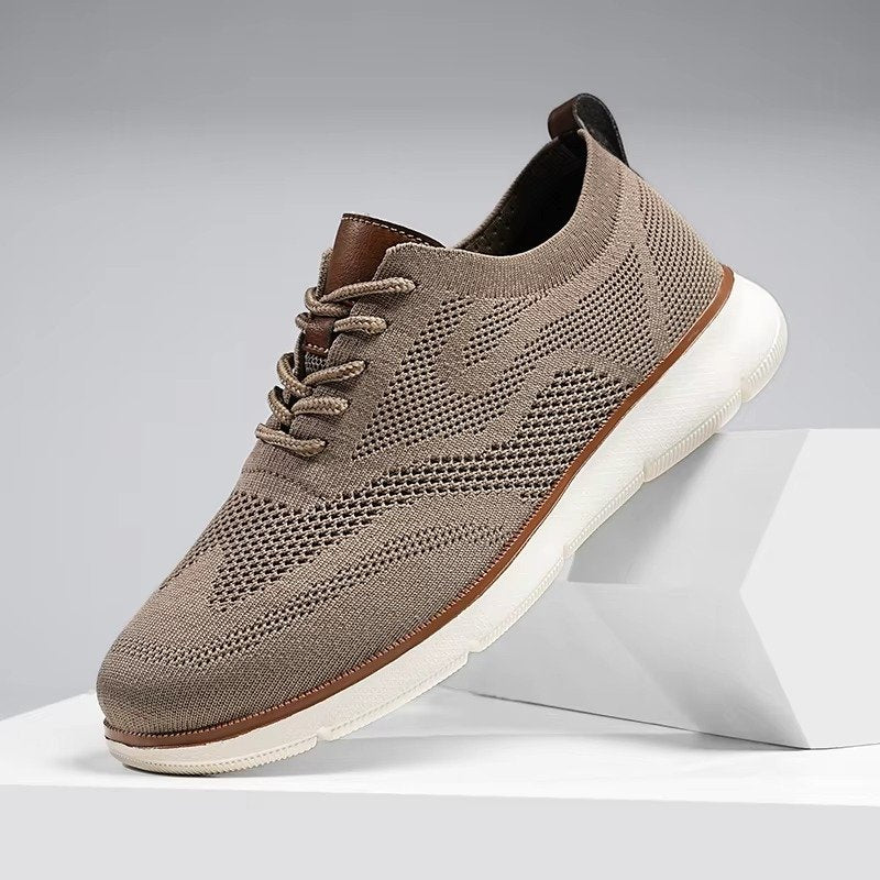 Men's Knit Derby Sneakers - Khaki