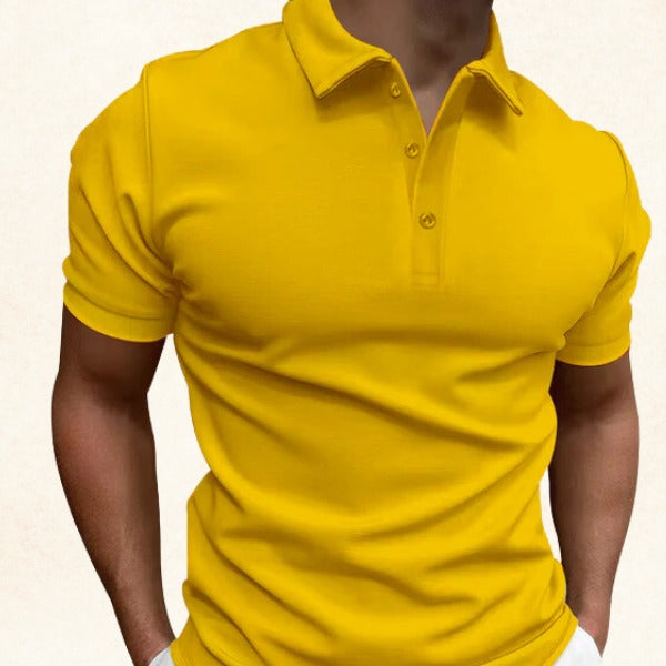 Short Sleeve Polo Shirt - Yellow