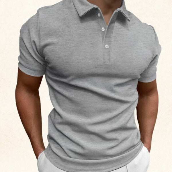 Short Sleeve Polo Shirt - Gray