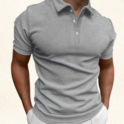 Short Sleeve Polo Shirt - Gray