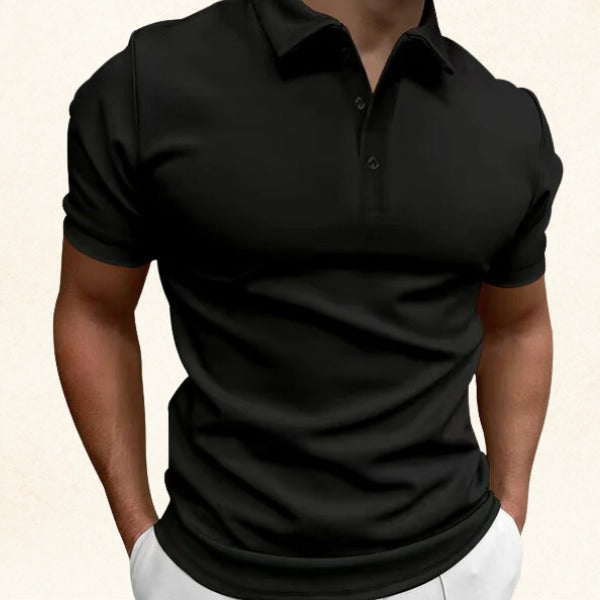 Short Sleeve Polo Shirt - Black
