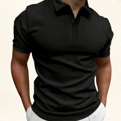Short Sleeve Polo Shirt - Black