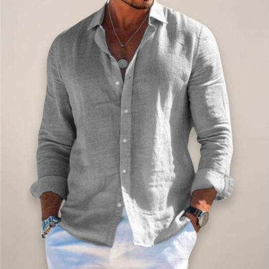 Long Sleeve Casual Shirt - Grey
