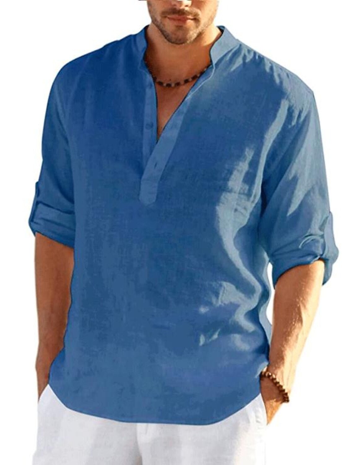 Men's Beach Shirt - Blue