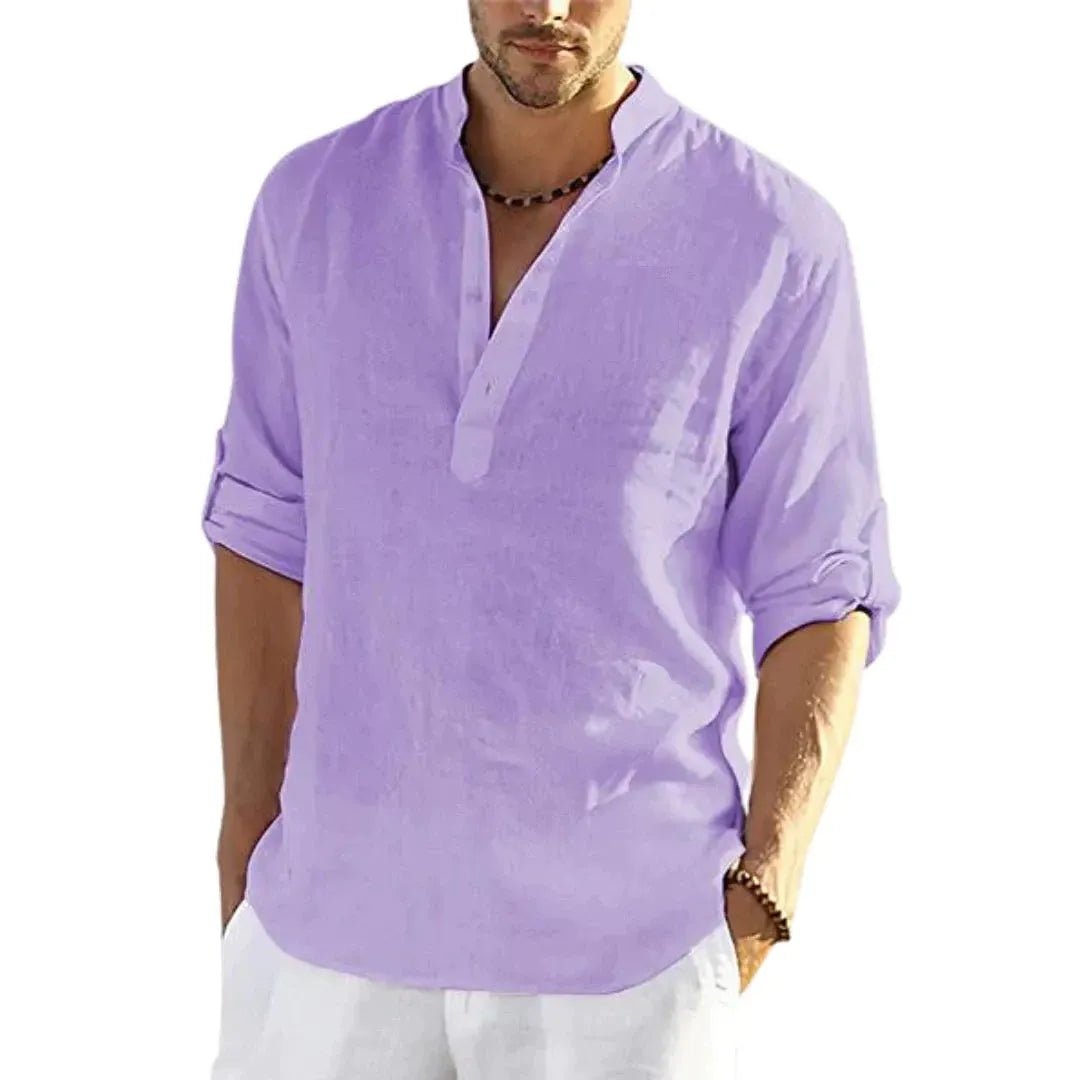 Men's Beach Shirt - Purple