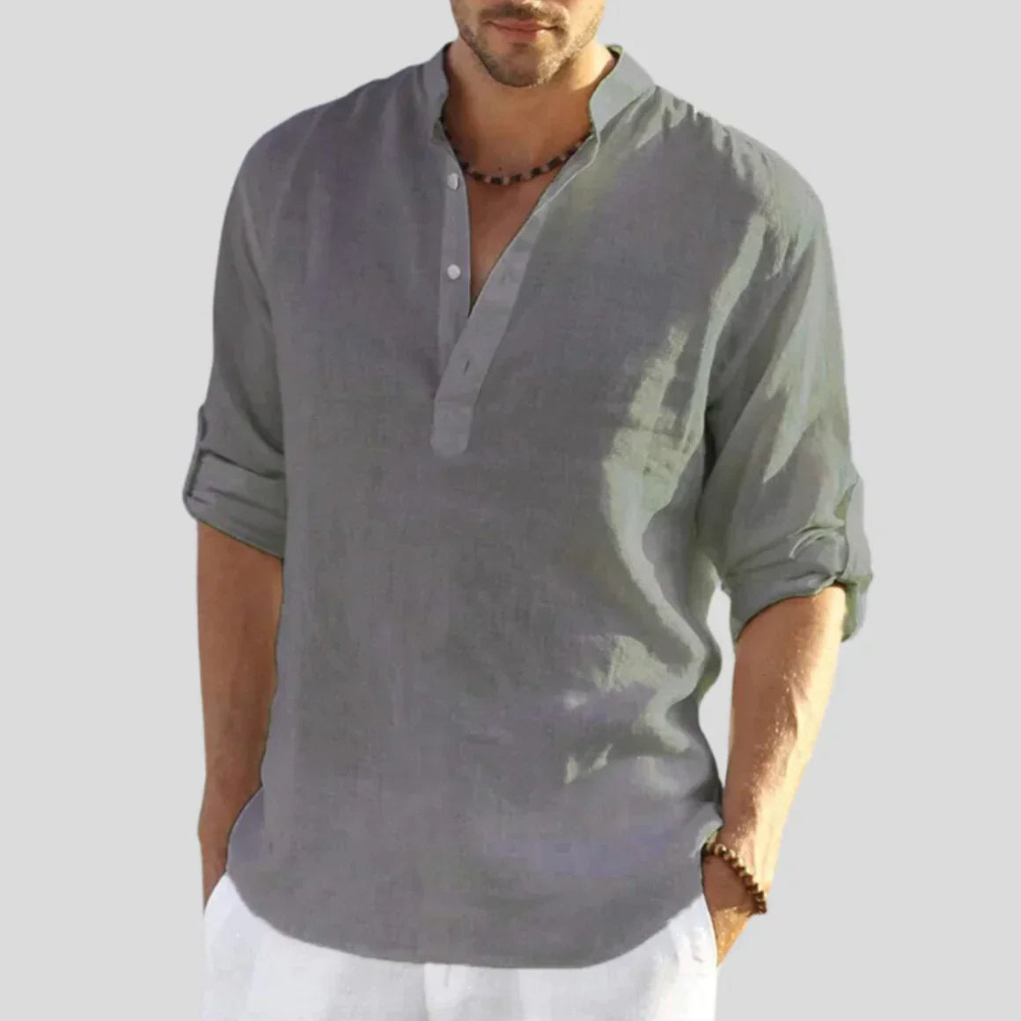 Men's Beach Shirt - Grey