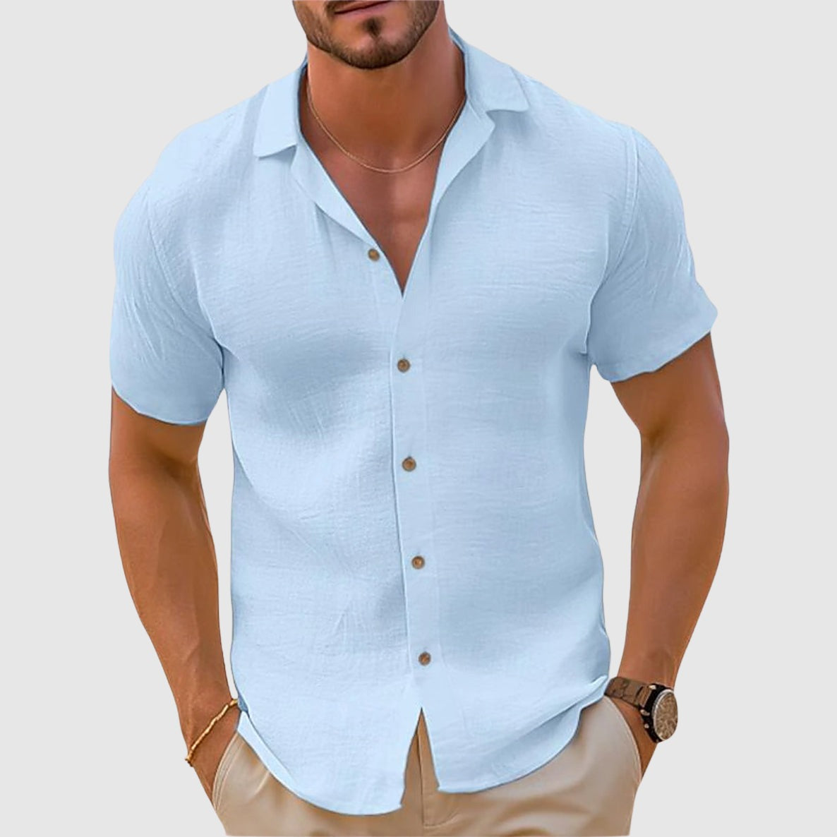 Short Sleeve Shirt - Blue
