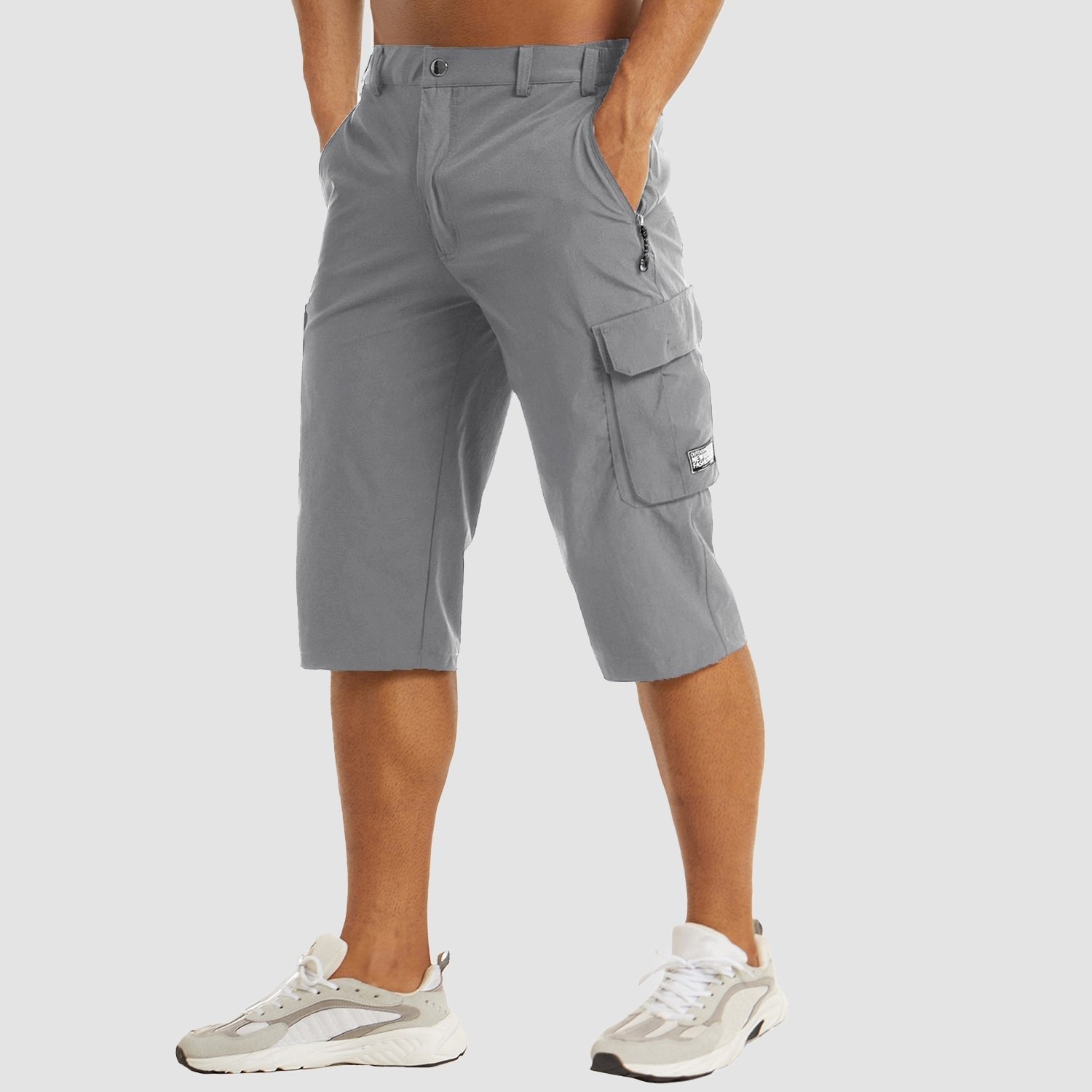 Men's Cargo Shorts - Light Grey