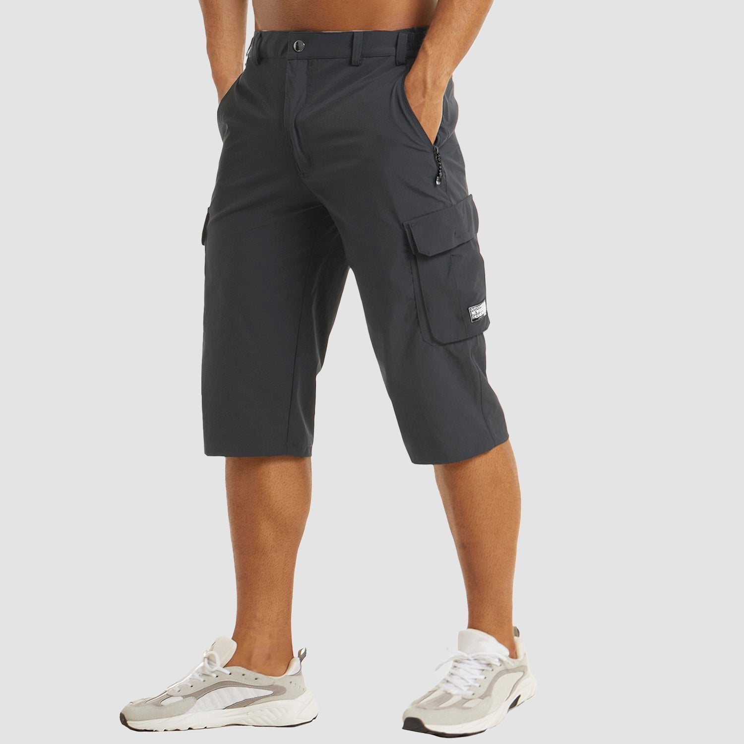 Men's Cargo Shorts - Dark Grey